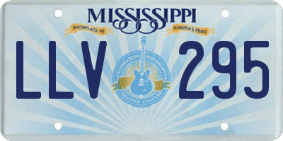 MS license plate LLV295