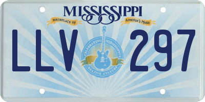 MS license plate LLV297