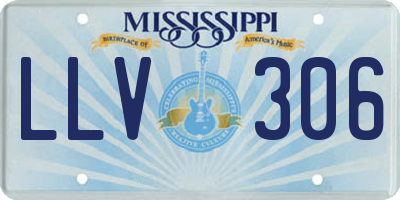 MS license plate LLV306