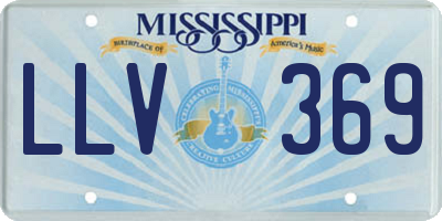 MS license plate LLV369