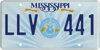 MS license plate LLV441