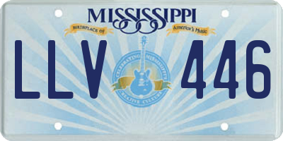 MS license plate LLV446