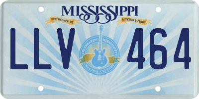 MS license plate LLV464