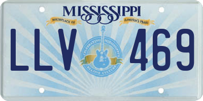 MS license plate LLV469