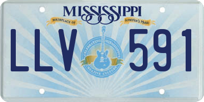 MS license plate LLV591