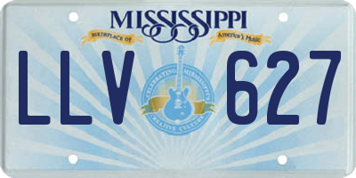 MS license plate LLV627