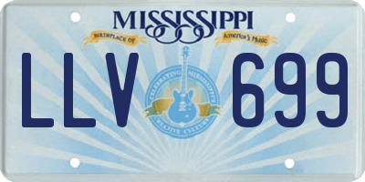 MS license plate LLV699