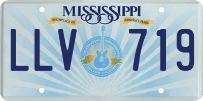 MS license plate LLV719