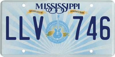 MS license plate LLV746