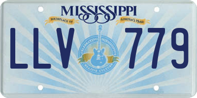 MS license plate LLV779