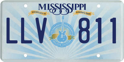 MS license plate LLV811
