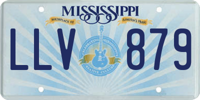 MS license plate LLV879