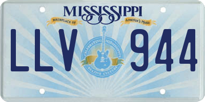 MS license plate LLV944