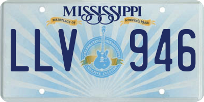MS license plate LLV946