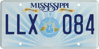 MS license plate LLX084