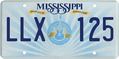 MS license plate LLX125