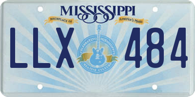 MS license plate LLX484