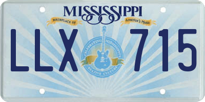 MS license plate LLX715