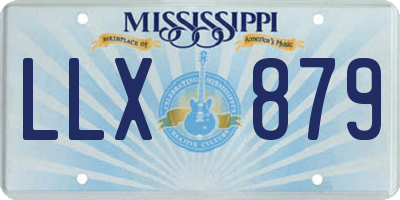 MS license plate LLX879