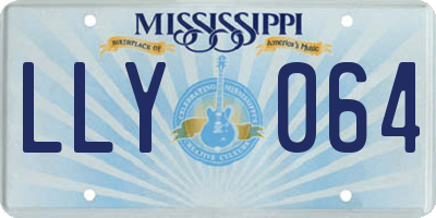 MS license plate LLY064