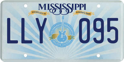 MS license plate LLY095