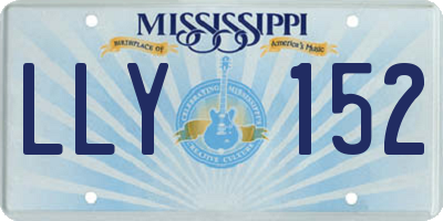 MS license plate LLY152