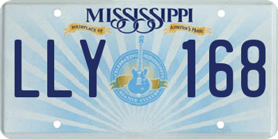 MS license plate LLY168