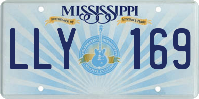 MS license plate LLY169