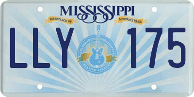MS license plate LLY175