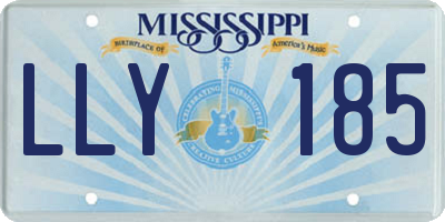 MS license plate LLY185