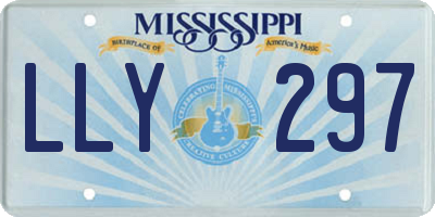 MS license plate LLY297