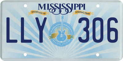 MS license plate LLY306