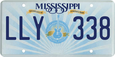 MS license plate LLY338