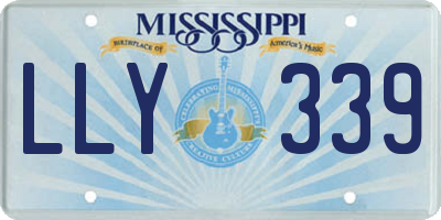 MS license plate LLY339