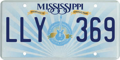 MS license plate LLY369