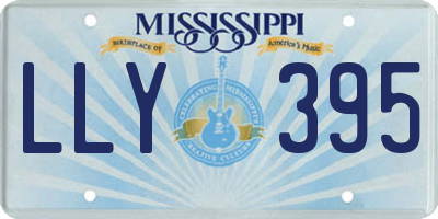 MS license plate LLY395