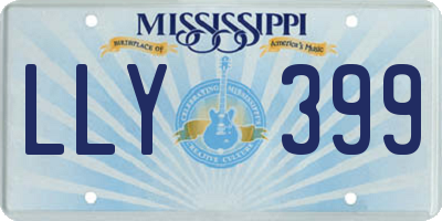 MS license plate LLY399