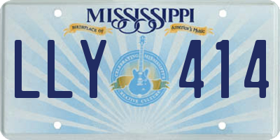 MS license plate LLY414