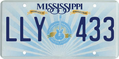 MS license plate LLY433