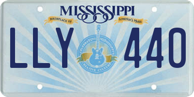 MS license plate LLY440