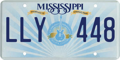 MS license plate LLY448