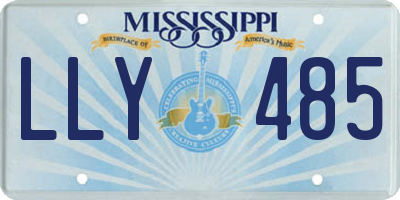 MS license plate LLY485