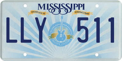 MS license plate LLY511