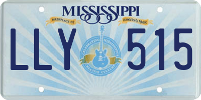 MS license plate LLY515