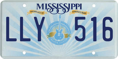 MS license plate LLY516