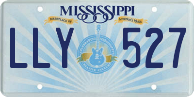 MS license plate LLY527