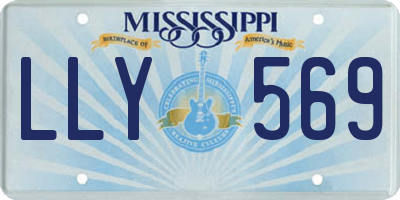MS license plate LLY569