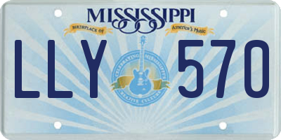 MS license plate LLY570