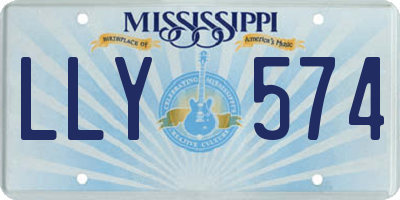 MS license plate LLY574