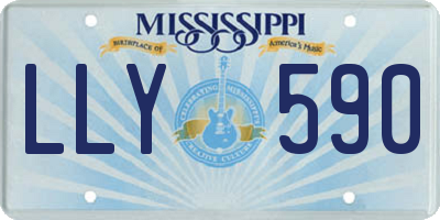 MS license plate LLY590